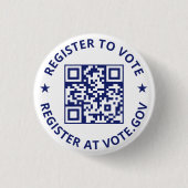 Melden Sie sich an, um abtasten QR Code marineblau Button (Vorderseite)