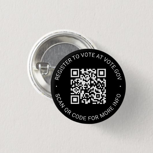 Melden Sie sich an, um abzustimmen, QR-Code benutz Button (Vorne & Hinten)
