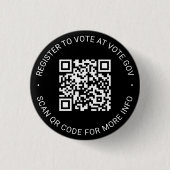 Melden Sie sich an, um abzustimmen, QR-Code benutz Button (Vorderseite)