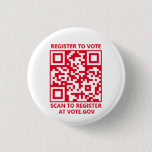 Melden Sie sich an, um den QR-Code rot und weiß zu Button