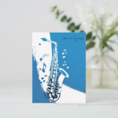 Melden Sie sich bei Jazz an Postkarte (Stehend Vorderseite)