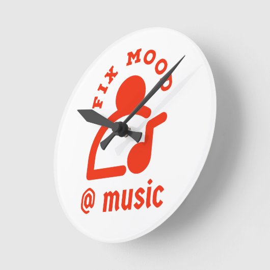 Melden Sie sich bei Motion @By Music Wall Clock Runde Wanduhr (Winkel)