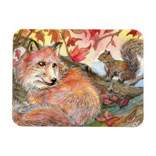 Melden Sie sich für ein Nickerchen mit Fuchs und E Magnet
