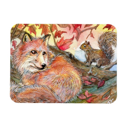 Melden Sie sich für ein Nickerchen mit Fuchs und E Magnet (Horizontal)