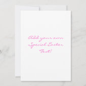 Melden Sie sich für Ostereinladungen an! Einladung (Rückseite)