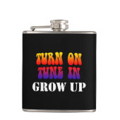 Melden Sie sich im Ground Up an Flachmann (Vorderseite)