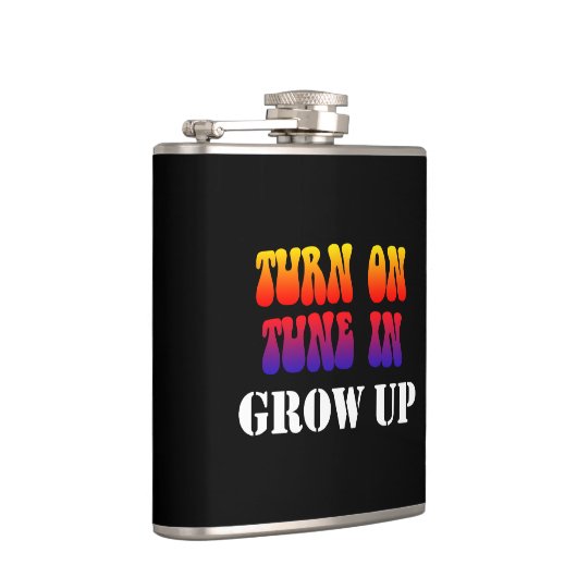 Melden Sie sich im Ground Up an Flachmann (Rechts)