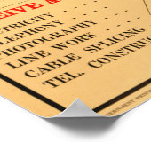 Melden Sie sich im Signalkorps an! Einstellung der Poster (Ecke)