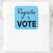 Melden Sie sich zur Abstimmung an, stylische schwa Quadratischer Aufkleber (Tasche)