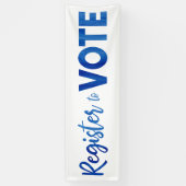 Melden Sie sich zur Abstimmung der modernen blauen Banner (Vertikal)