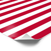 Melden Sie sich zur Abstimmung rot-weiß und blau g Poster (Ecke)