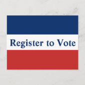 Melden Sie sich zur Wahl von Rot-Weiß und Blau-Str Postkarte (Vorderseite)