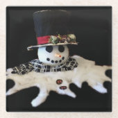 ** MELDEN SNOWMAN** UNTERSETZER (Vorderseite)