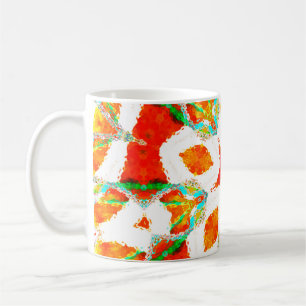 Meldende, symmetrische Keramik Kaffeetasse