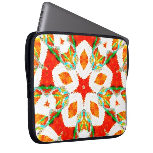 Meldende, symmetrische Keramik Laptopschutzhülle (Vorne Rechts)