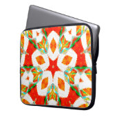 Meldende, symmetrische Keramik Laptopschutzhülle (Vorderseite Links)