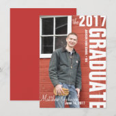 Meldevorlage für Foto-Abschluss Ankündigung (Vorne/Hinten)