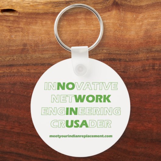 Meldung an Netzwerkingenieure Schlüsselanhänger (Vorderseite)