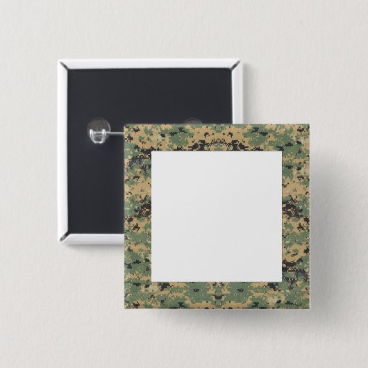 Meldung auf Camouflage Button (Vorne & Hinten)