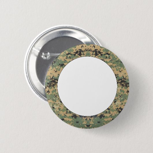 Meldung auf Camouflage Button (Vorne & Hinten)