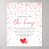 Meldung aus der Babyduschdekoration mit Klumpensym Poster (Vorne)