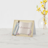 Meldung aus der Flaschenkarte Karte (Gelbe Blume)