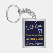 Meldung aus der Mama (Personalisiert) Schlüsselanhänger (Vorderseite links)