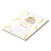 Meldung "Banana Cake Time Capsule" Notizblock (Rotiert)