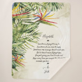 Meldung der Liebe Blanket Custom Message Tropical Sherpadecke (Vorderseite)