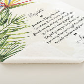 Meldung der Liebe Blanket Custom Message Tropical Sherpadecke (3/4)