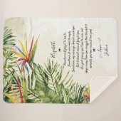 Meldung der Liebe Blanket Custom Message Tropical Sherpadecke (Vorderseite (Horizontal))