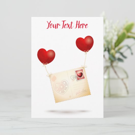 Meldung der Liebe Einladung (Stehend Vorderseite)