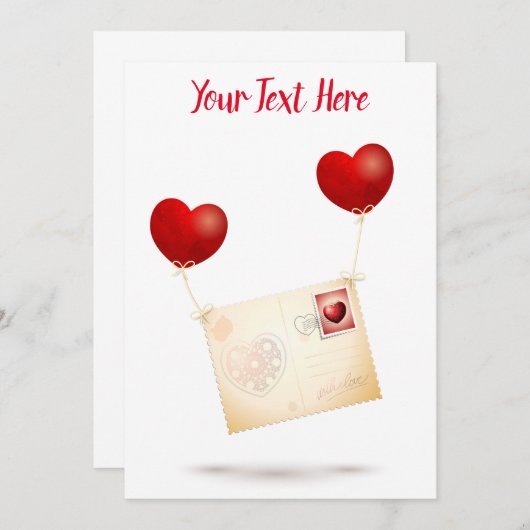 Meldung der Liebe Einladung (Vorne/Hinten)