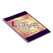 Meldung der Liebe Notizblock (Rechte Seite)