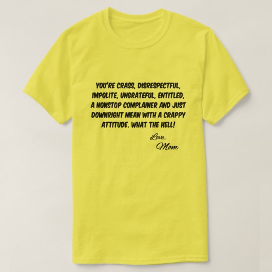 Meldung der Mama T-Shirt (Design vorne)