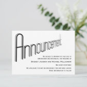 Meldung einer Hochzeit verschoben Save The Date (Stehend Vorderseite)