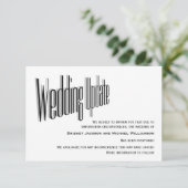 Meldung einer Hochzeit verschoben Save The Date (Stehend Vorderseite)