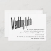 Meldung einer Hochzeit verschoben Save The Date (Vorne/Hinten)