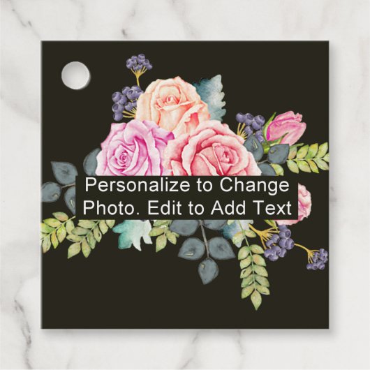 Meldung "Foto-Artwork-Name" Geschenkanhänger (Vorderseite)