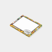 Meldung "Fun Comic Book Speech Name" Post-it Klebezettel (angewinkelt)