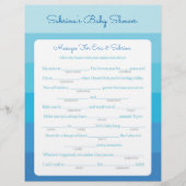 Meldung für Eltern, Blue Ombre Baby Shower zu sein Flyer (Vorne)