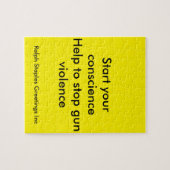 Meldung gegen die Gewalt von Waffen Puzzle (Horizontal)