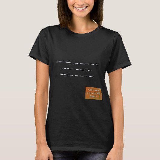 Meldung im Morse-Code: Schwarz lebt wichtig. T-Shi T-Shirt (Vorderseite)