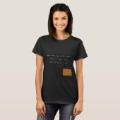 Meldung im Morse-Code: Schwarz lebt wichtig. T-Shi T-Shirt (Vorne ganz)