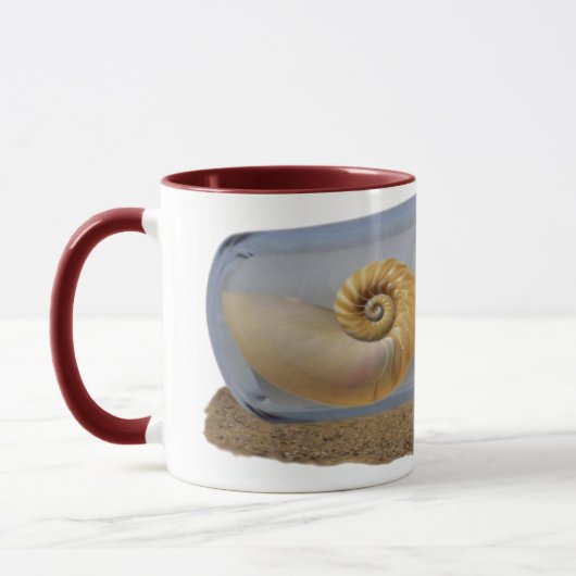 Meldung in der Flasche-Tasse Tasse (Links)
