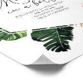 Meldung in einem Brautparty für das Signieren eine Poster (Ecke)