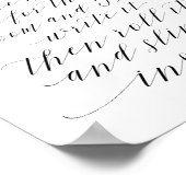 Meldung in einem Flasche - alternatives Gästebuchz Poster (Ecke)