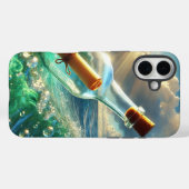 Meldung in einem Flasche-Handy-Fall Case-Mate iPhone Hülle (Rückseite (Horizontal))
