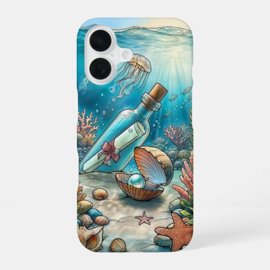 Meldung in einem Flasche _ iPhone-Gehäuse iPhone 16 Hülle (Rückseite)
