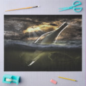 Meldung in einem Flaschenmeer 20-x30 Decoupage Seidenpapier (Basteln)